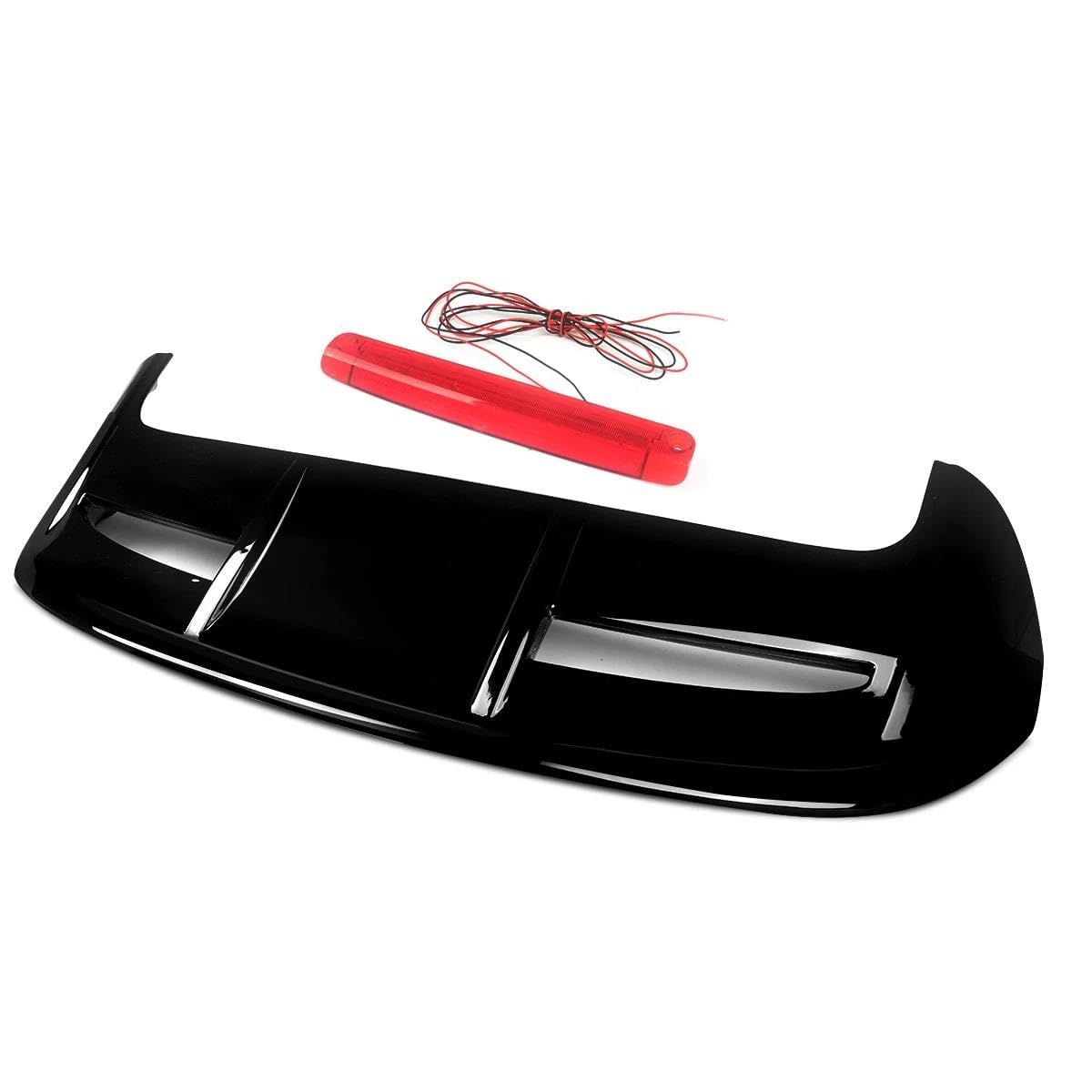 Alerón Trasero Coche para Ford Fiesta MK7 MK75 Hatch 2008 2009 2010 2011 2012 2013 2014 2015 2016 2017 2018 2019,Alerón Trasero Maletero Antiarañazos Lip Wing Spoiler Accesorios