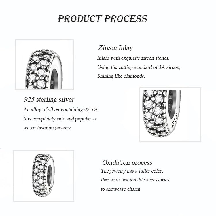 Image of ARTCHARM Clasp Love Safety Chain Charm - Authentic 925 Sterling Silver Heart Beads - Fit European Style Bracelet