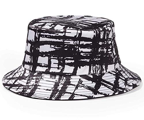 Image of Quanhaigou Bucket Hat for Men Women,Packable Reversible Printed Sun Hats,Fisherman Outdoor Summer Travel Hiking Beach Caps