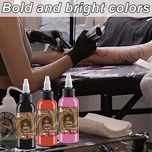 BaodeLi Professional Tattoo Ink Color Set 14 Colors with 30 ml 1oz per Bottle Tattoo Ink Set for Tattoo Artist and Beginners Tattoo Supplies TI4002-30-14