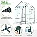Ohuhu Plastic Greenhouse for Outdoors: Portable Walk in Plant Green House with Improved Transparent PVC Cover, 3 Tiers 12 Shelves Stands Small Greenhouses Backyard Green Houses for Outside Heavy Duty