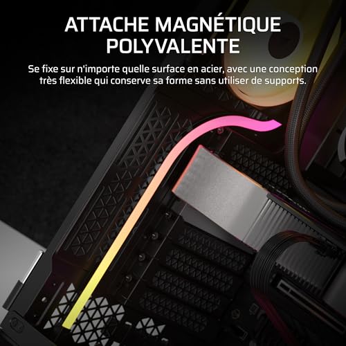 Kit de Bandes Lumineuses RGB CORSAIR LS350 350mm 40 LED iCUE Link - vue 4