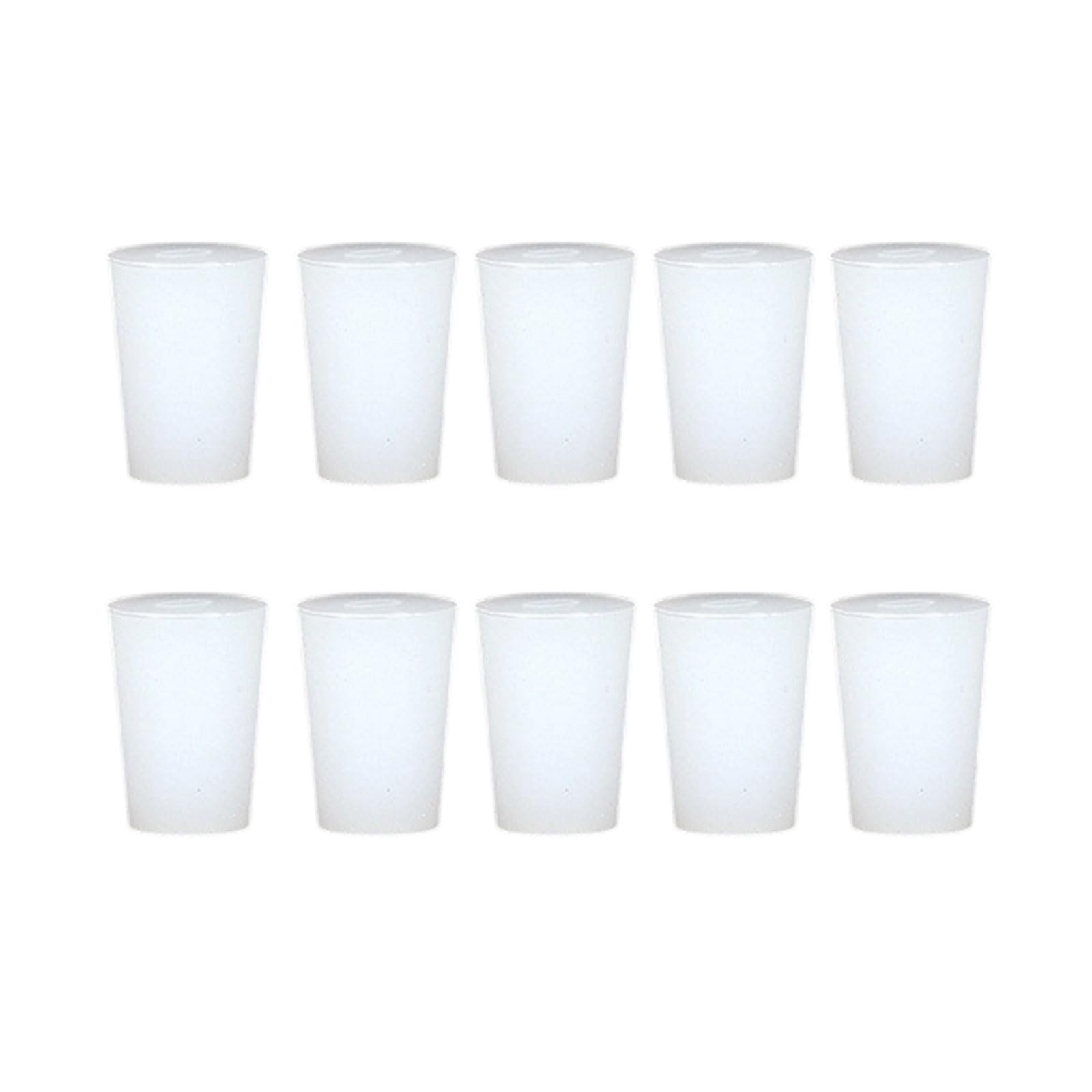 Alloneslife No. 0 10Pcs Silicone Stoppers For Sealing Containers & Leakage In Various High Temperature Applications Heat Bottle Lid