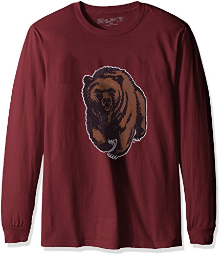 NCAA Montana Grizzlies Men's Long Sleeve Tee, Medium, Maroon