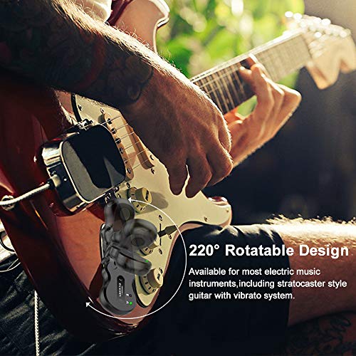 Image of LEKATO Wireless Guitar Transmitter Receiver 4 Channels Audio Digital Wireless Guitar System 300 Feet Transmission Range