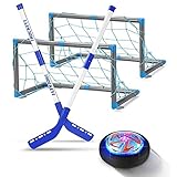 unknows ETSK Wiederaufladbarer Eishockeyschläger-Set, Mini-Aufhängungsball, 2 Ziele für Kinder, Indoor-Spieltraining