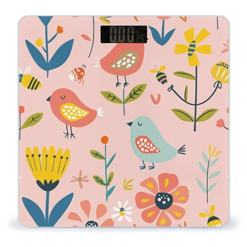 Báscula Digital de Baño con diseño Cartoon Birds and Bees
