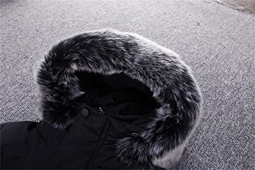 Boys Winter Coat Fit & Flare Flattering Kids Baby Girls Boys Winter Coats Thicken Fleece Collar Down Hoodie Coats3