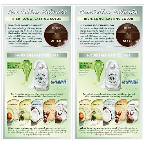 Garnier Hair Color Nutrisse Nourishing Creme, 53 Medium Golden Brown (Chestnut) Permanent Hair Dye, 2 Count (Packaging May Vary) #TOP2