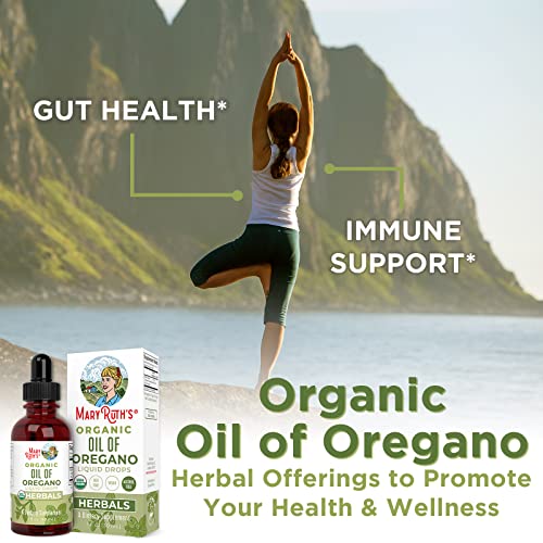 Grapefruit Seed Oil Drops & Usda Organic Oil Of Oregano Liquid Drops Bundle By Maryruth's | Herbal Supplement Liquid Drops | Immune Support | Digestive Health | Overall Health | Vegan #TOP2