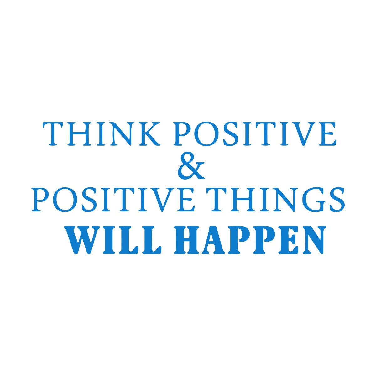 Optimistic Wall Decals Modern Office Think Positive Phrases Art Decor Vinyl Children Bedroom Removable Window Door Stickers Extra Large - 70x166cm โ image 1