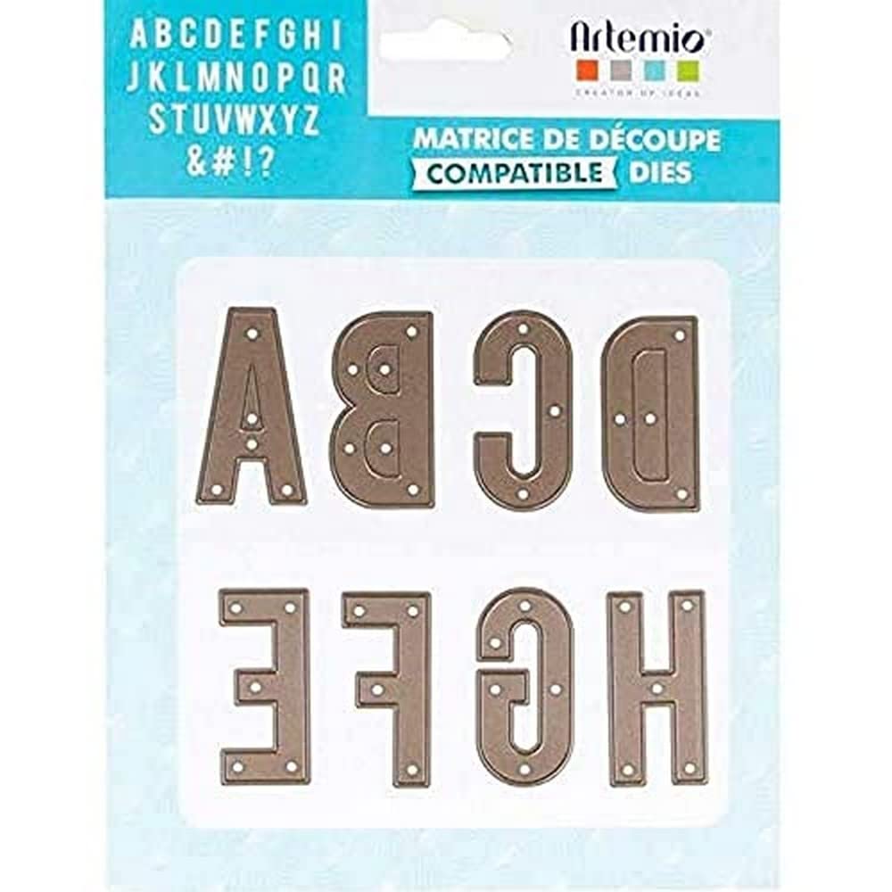 Artemio Thinlits Cutting Die - Capital Alphabet 4.8 cm