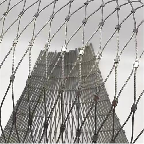 Rete a corda flessibile in acciaio inox Rete di recinzione in acciaio inossidabile, resistente, con connessioni a scatto, fori for rete di recinzione intrecciata flessibile for giardino agricolo Rete