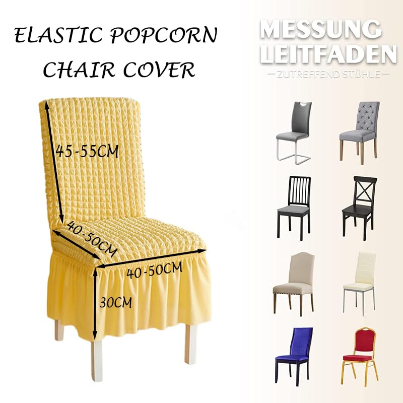 Housse de chaise extensible pour protéger et rénover vos assises
