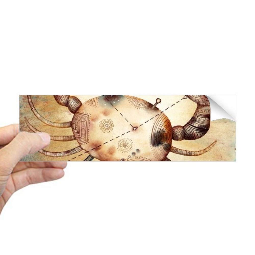 Sticker rectangulaire constellation du cancer au design astrologique épuré