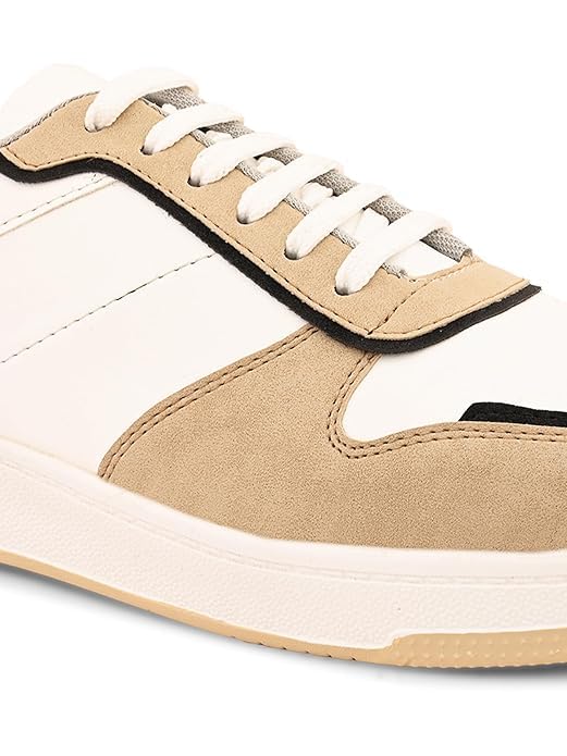 Image of STANPHORD Mens Rapidcore Sneakers Colourblocked Mid Top Lace Up Sports Casual Shoes | Comfortable & Lightweight Stylish Outdoor Shoes for Party, Daily & Occasion Wear | Smart & Trendy Shoe