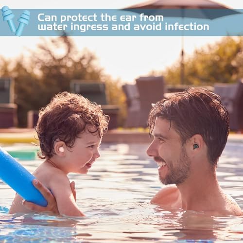 Image of Hyzone Soft Ear Plugs For Noise Reduction For Sleeping - 5 Pairs, For Sleeping, Swimming, Snoring, Concerts, Airplanes, Travel Ear Buds Reusable Earbuds - 5 Pairs, Random Colour
