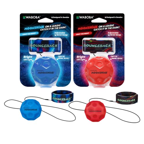 Waboba Bounceback Moonshine Colors May Vary Light Up Hyper Bouncy Balls