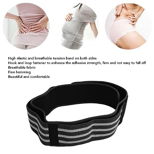 Faja lumbar para articulación sacroilíaca, soporte ajustable negro miniatura 3