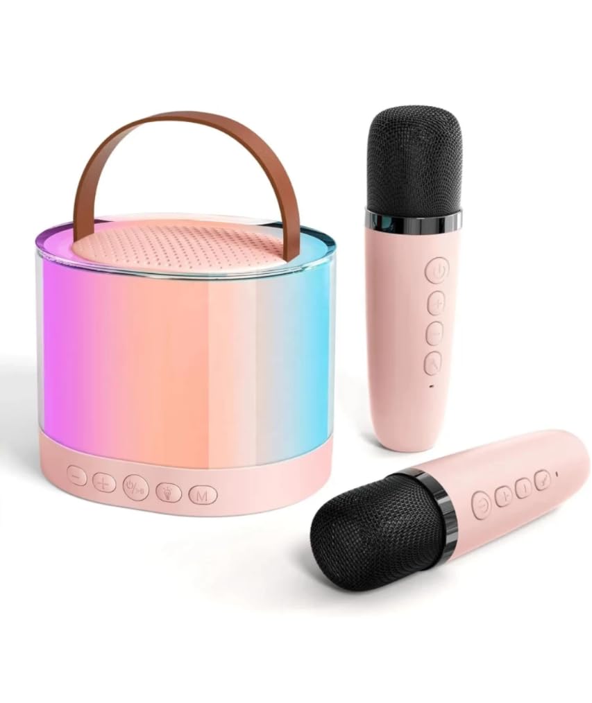 IGen Toys Mini Karaoke Machine for Kids Adults, Portable Bluetooth Karaoke Speaker with 2 Wireless Mics & LED Lights (B0DD1XT16T) Amazon Price History, Amazon Price Tracker