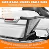 Saddlebag Guards Rear Saddlebag Support Bracket Kit Tip Over Protection Crash Bar Fit for Harley Touring Street Glide Road Glide Road King Electra Glide CVO Ultra Limited 2009-2025