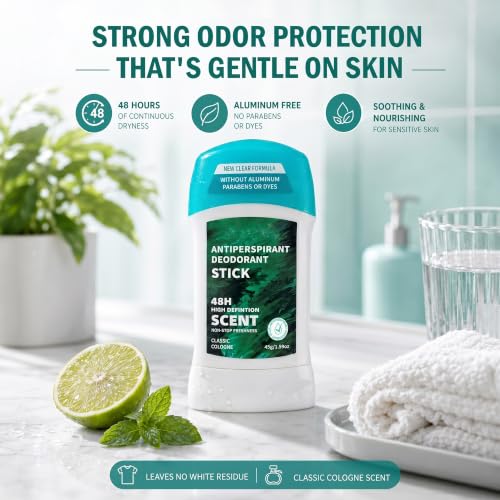 Image of Aluminum Free Deodorant | 48 Hour Odor Control | Deodorant for Women and Men |Infused with a cologne-quality fragrance| 1.59 oz