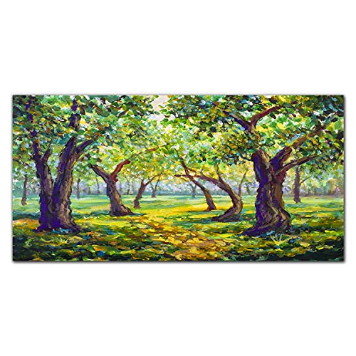 Décoration murale faune en verre acrylique 100x50 cm pour salon zen
