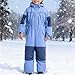 Kids Snow Suits Winter Cozy Waterproof Windproof Insulated Ski Suit for Girls Boys Hooded Fashion Snowboard Jumpsuits