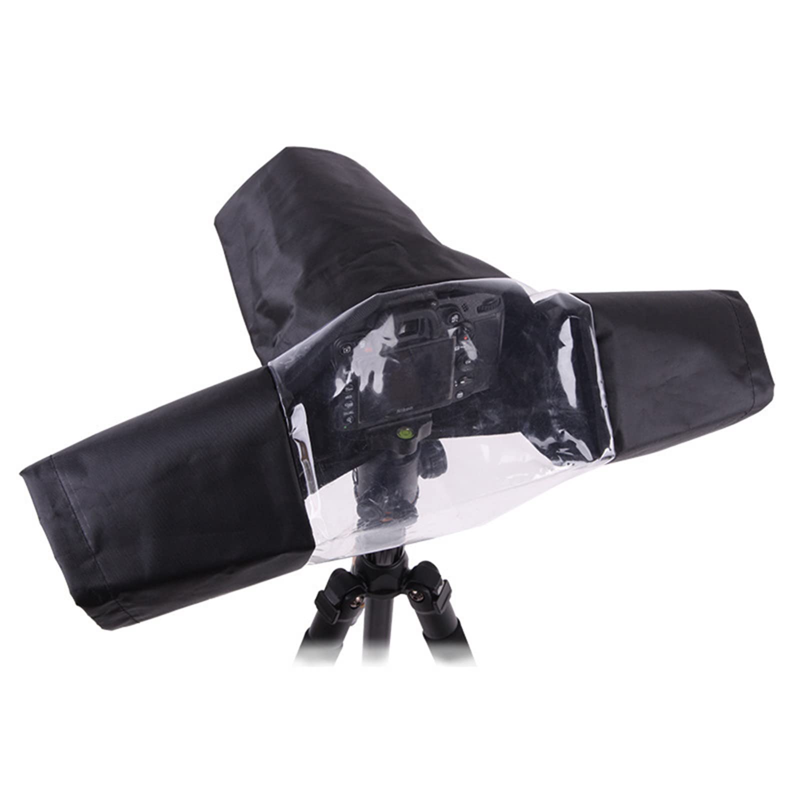 Copertura Della Macchina Fotografica Antipioggia Impermeabile Copertura Della Pioggia Per Fotocamera Pieghevole con Finestra Di Visualizzazione Trasparente per Fotocamere Reflex Digitali Nikon Canon