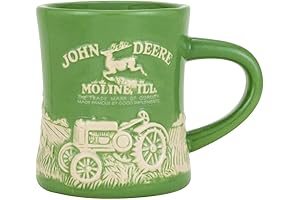 John Deere Stoneware Green Ceramic Model D Mug