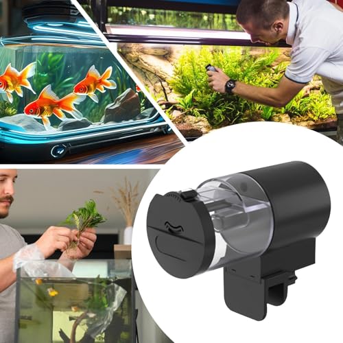 Alimentador de baterías programable granulado para cuidar a tus peces cuando no estás en casa 5