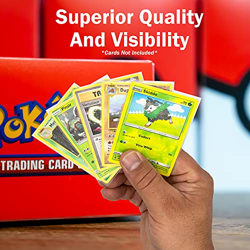 Card Sleeves, Baseball Card Sleeves (Sports), Plastic Card Protector, Clear Sleeves, Pokemon Card, Trading Cards, Sports Cards, Magic Cards (500)