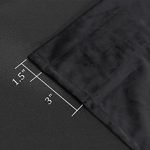 Rideaux en velours noir pour salon et chambre : ambiance cocooning