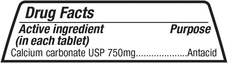 Amazon Basic Care Extra Strength Calcium Antacid Tablets, Berry, 200 Count