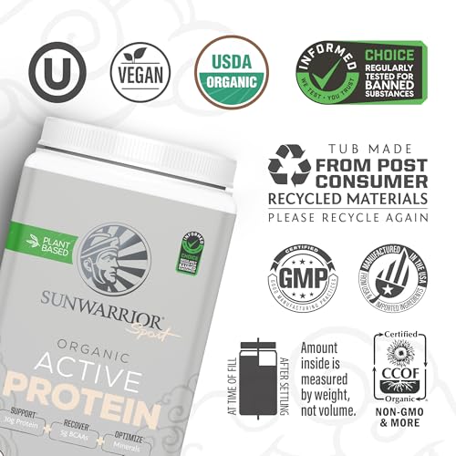 Sunwarrior 133011011 Vegan Protein Powder Plant-Based Usda Organic Bcaas thumb #2