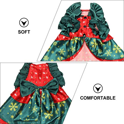 UKCOCO Capa de Animal de Estimação de Natal Com Impressão de Poliéster Floco de Neve Capa de Animal