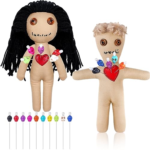 Jenaai Voodoo Doll Set 12 Piezas Halloween 7.87 pulgadas miniatura 6