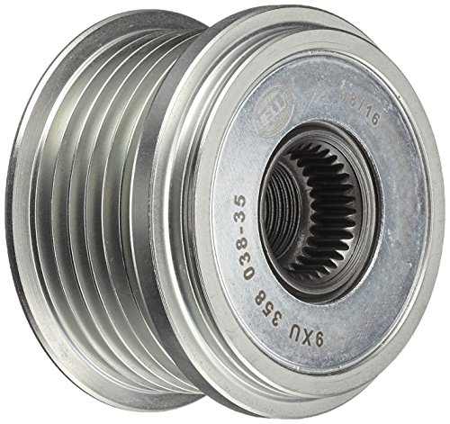 Poulie roue libre alternateur HELLA 9XU 358 038-351 avec cache M16x1,5