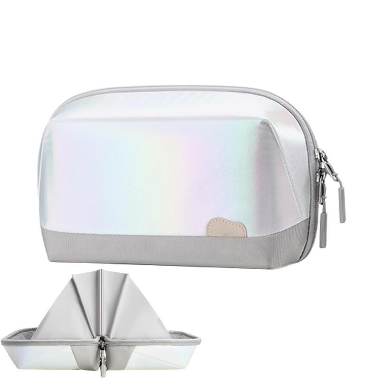 Torba na akcesoria elektroniczne, Organizator podróżny na elektronikę Otwierana torba Tech Organizer Etui podróżne Przenośna bateria(White)
