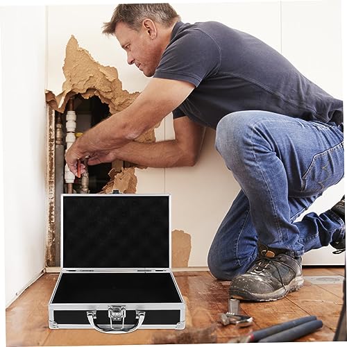 Wakauto Aluminium alloy briefcase with box laptop briefcase man for men hard MDF shell3