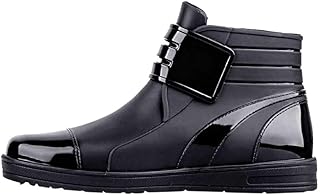 LoveLeiter Herren wasserdichte Regenstiefel Regen Booties Kurzschaft Casual Garten Stiefel Gummistiefel Freizeitschuhe PVC...