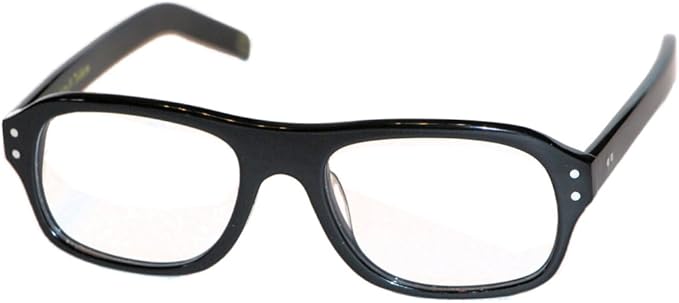 Amazon Kingsman Glasses Clear Lenses Replica キングスマン メガネ 眼鏡 度なし ブラック 黒 黒ぶち Black 黒 並行輸入品 ファッション眼鏡 通販