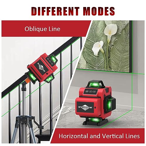 image for Laser Level,WEIDDW 4D 16 Lines Laser Level 360 Self Leveling Tool for 