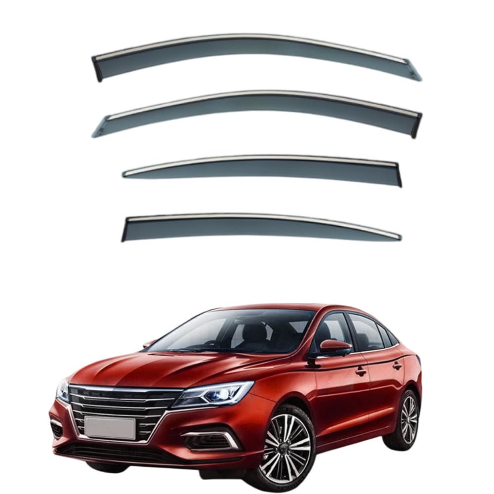 QOEMRHELT 4pc Set In-Channel Wind Deflectors, for MG MG5 Sedan (AP31) 2020-2024 Window Visors Rain Guards Vent Visors Rain & Sun Protection,Car Accessories