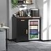 GDLF Coffee Bar with Mini Fridge Space, Mini Fridge Cabinet Stand，Liquor Wine Cabinet for Dorm, Kitchen or Office, 39.4