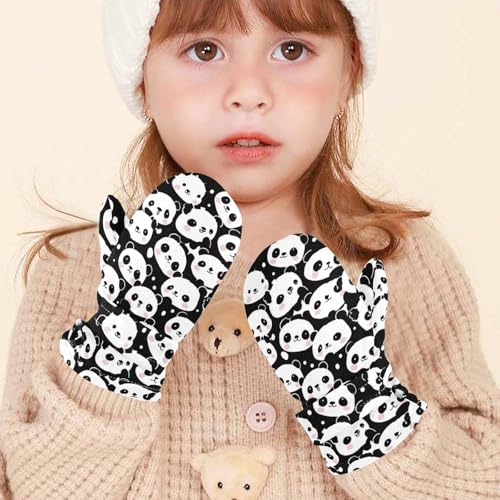 Image of Plaaee Early 1990s Pattern Kids Glove Warm Mitten Winter Favor for Toddler Boys and Girls Children Cold Weather Gloves