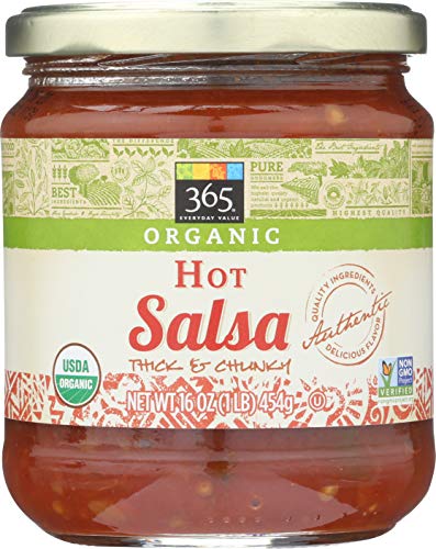 365 By Whole Foods Market, Organic Hot Salsa, Thick & Chunky, 16 Ounce #TOP16