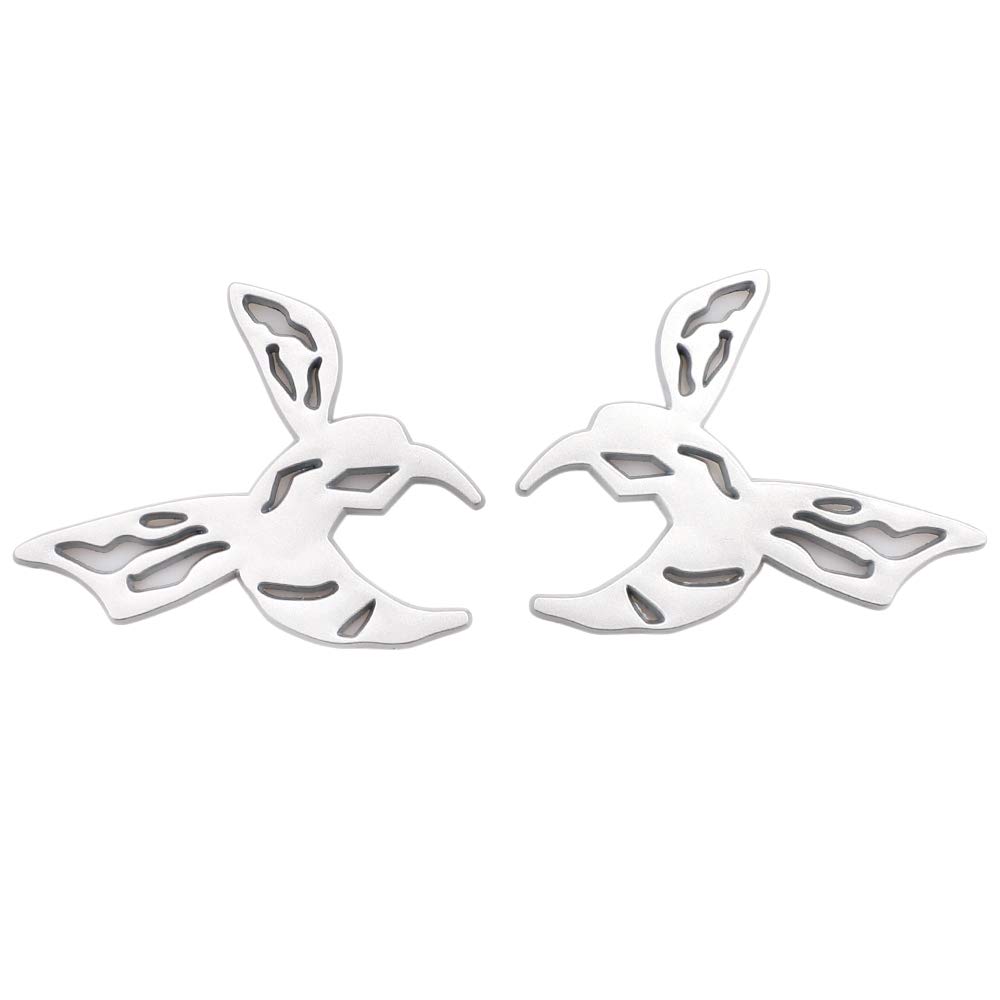 UpAuto2X Super Bee SCAT PACK Challenger Emblem 3D Metal Sticker Decals For Decoration (Silver)