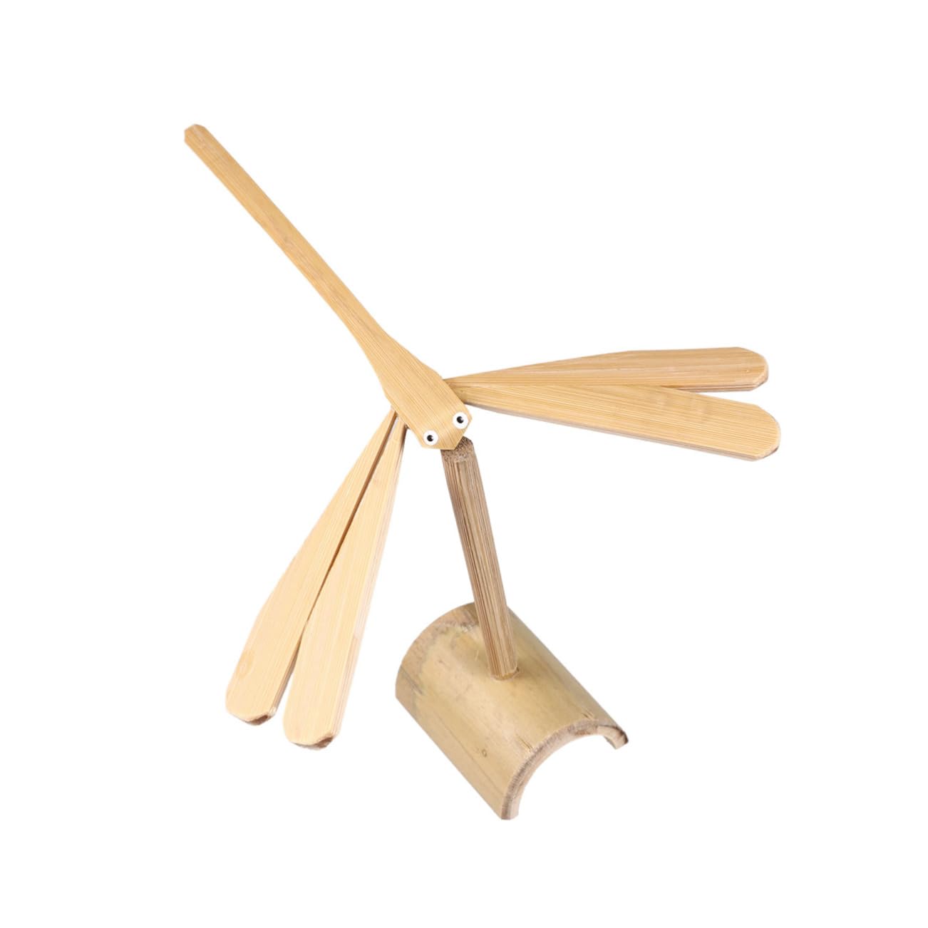 Jouet Libellule Stable en Bambou 2pcs HEMOTON, Jouet Éducatif Motricité pour Garçons et Filles
