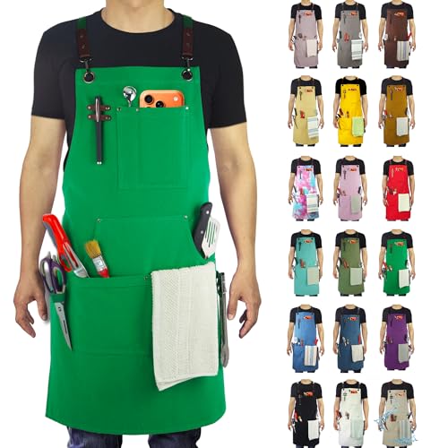 Tabliers de cuisine en toile de coton par 10 pour vos ateliers peinture et cuisine en famille
